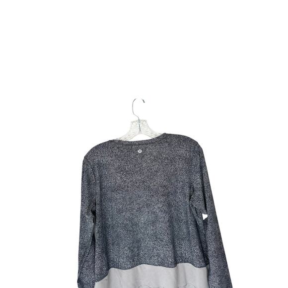 Lululemon Gray Speckled Long Sleeve Mesh Athletic Performance Workout Top - Picture 8 of 12